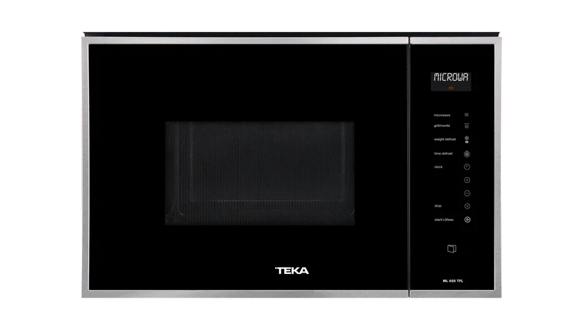Teka Built in Microwave, 25Lit, 1000Watts, Black - ML 825 TFL BK-SS