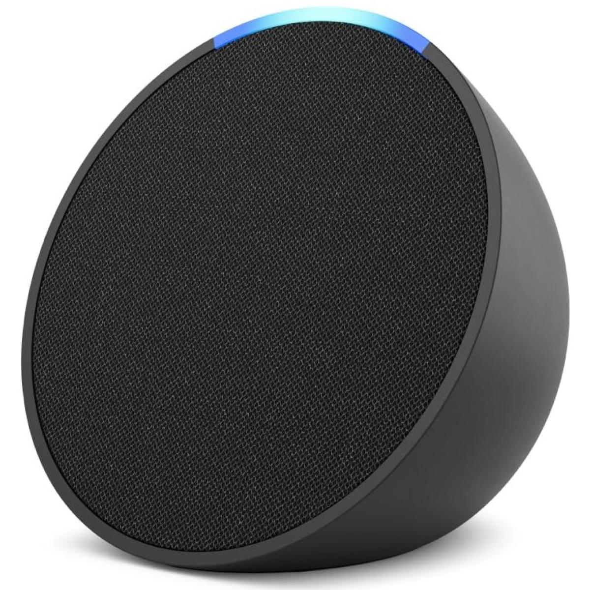 Amazon Echo Pop Gen 1 Built In Alexa Smart Wi Fi & Bluetooth Speaker Balanced Bass Voice Control Loud Sound Charcoal - CompuMe