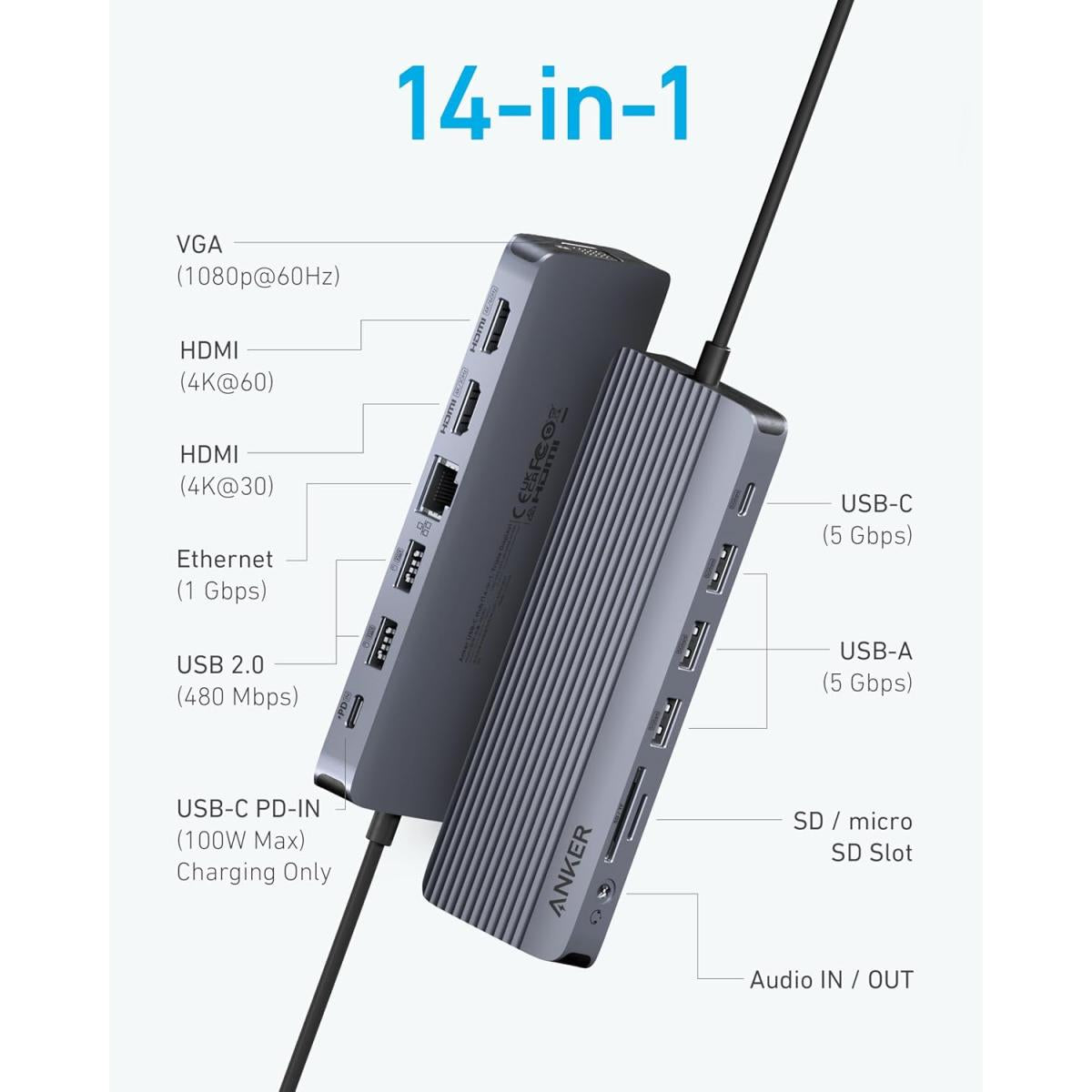 Anker 4K laptop for portable computing