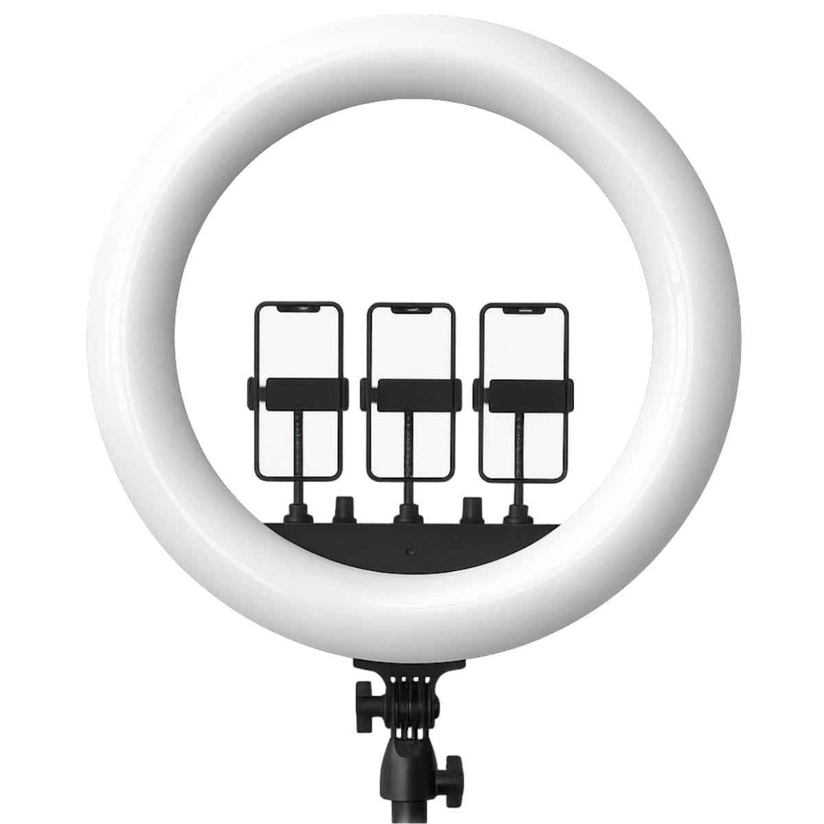 Rtako Ar Gtb01 18s, Ring Light 18inch With 3 Phone Holder And Remote, Without Tripod Powerful And Versatile Ring Light Designed To Elevate Your Lighting