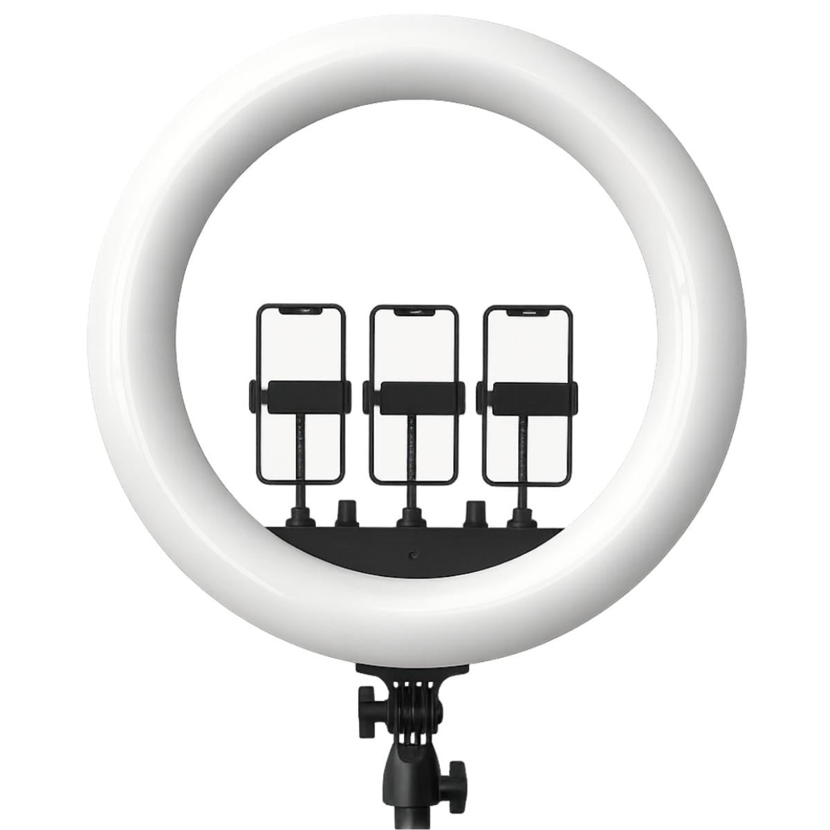 Rtako Ar Gtb01 18s, Ring Light 18inch With 3 Phone Holder And Remote, Without Tripod Powerful And Versatile Ring Light Designed To Elevate Your Lighting