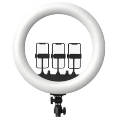 Rtako Ar Gtb01 18s, Ring Light 18inch With 3 Phone Holder And Remote, Without Tripod Powerful And Versatile Ring Light Designed To Elevate Your Lighting