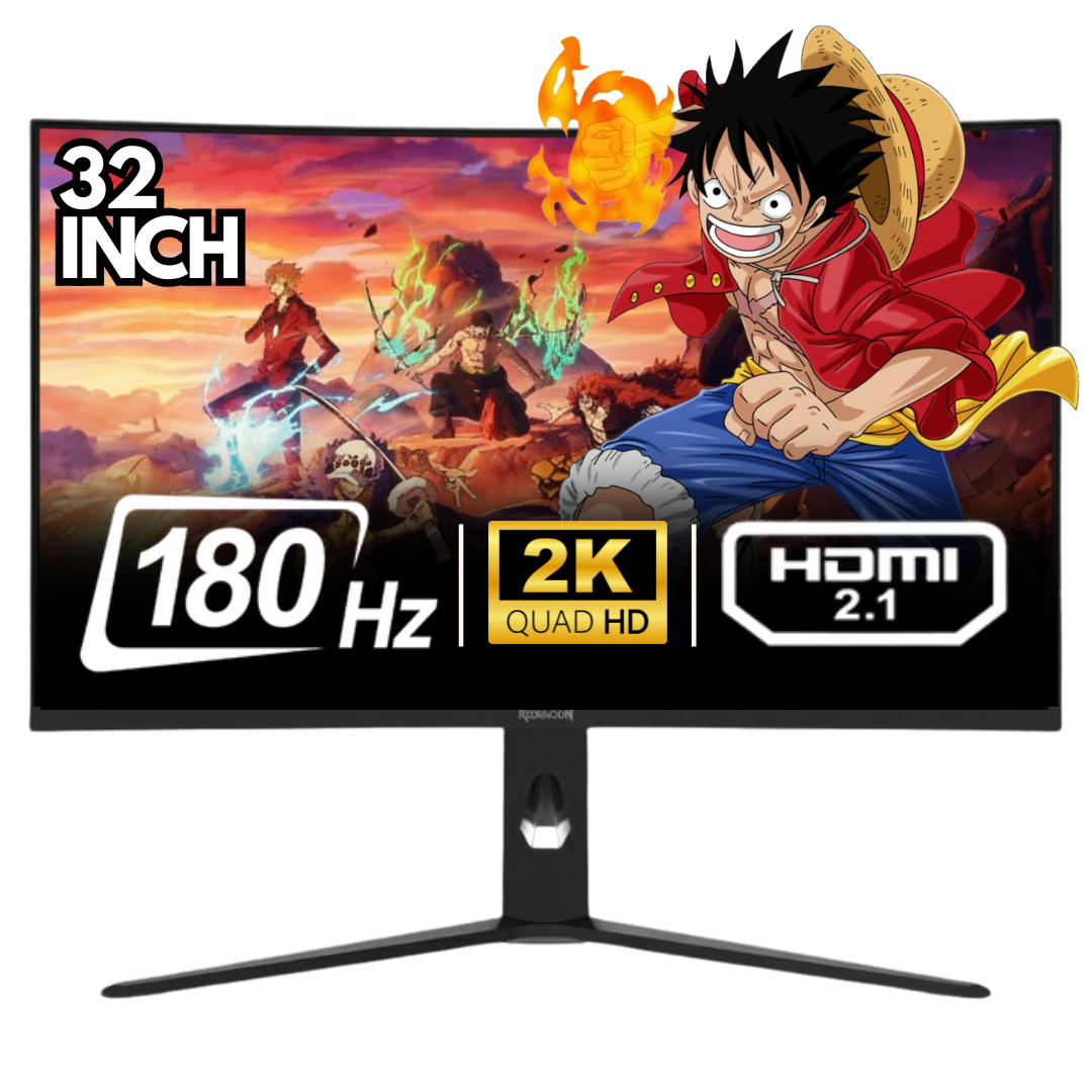 Redragon ZEPHYRION Q3212RVC 32" Fast VA-1500R Curved - 25601440 (2K) - 180Hz -DP 1.4 2 + HDMI 2.1 TMDS * 2 + USB2.0 + Earphone * 1