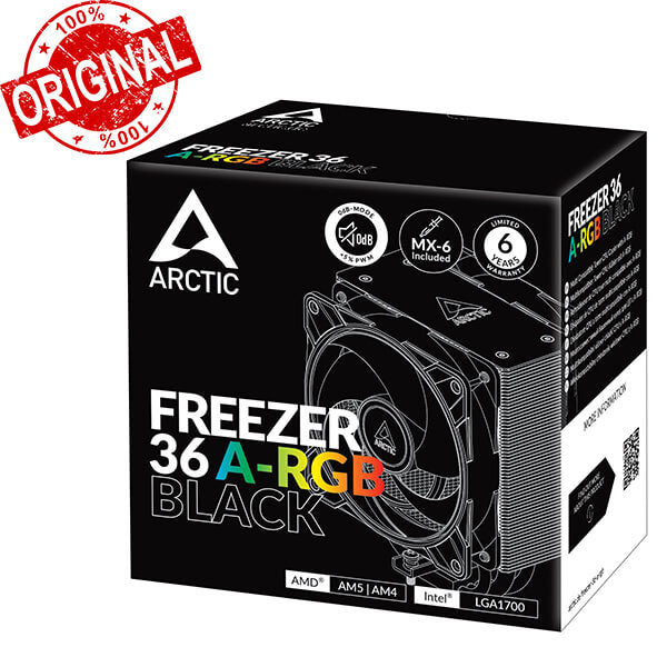 Arctic Freezer 36 A RGB Black Air Cpu Cooler
