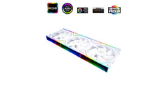 Thermalright TL-M12QW X3 (White/ LED) Balance Performance, Cooling Fan Kit 3in1 / S-FDB Bearing.