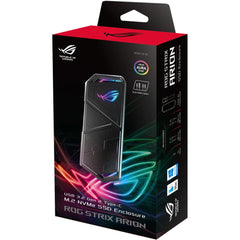 ASUS ROG STRIX Arion Aluminum Alloy M.2 NVMe SSD Enclosure USB 3.2 Gen 2 Type-C (10 Gbps) w/ Exclusive Hanging Protective Holder & Dual USB-C to C and USB-C to A cables