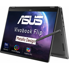 ASUS Vivobook 14 Flip (2025) TP3407 Copilot+ PC NEW Intel Core Ultra 5 Gen II 226V 8-Cores w/ Intel® Arc Graphics & OLED Touch Screen