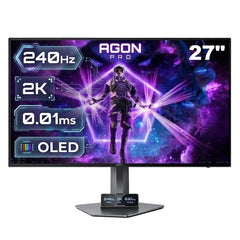 AOC AG276QZD 26.5" 240HZ 2K QHD OLED 0.01MS GAMING MONITOR BLACK & GRAY
