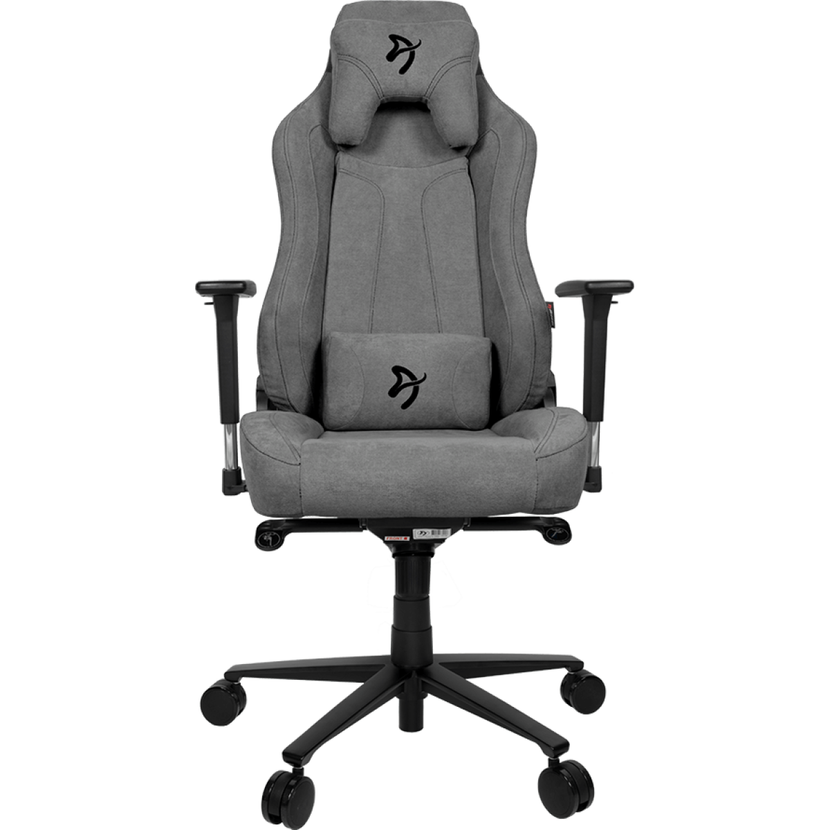Arozzi Vernazza Soft Fabric Gaming Chair Multi-Dimensional Armrests Rocking & Lock-Tilt Function Adjustable Height & Backrest 3D Armrests - Ash