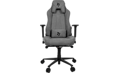 Arozzi Vernazza Soft Fabric Gaming Chair Multi-Dimensional Armrests Rocking & Lock-Tilt Function Adjustable Height & Backrest 3D Armrests - Ash
