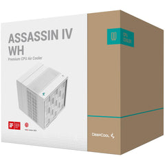 DeepCool Assassin IV WH Premium Air Cooler 7 Heat Pipes Dual-Tower 1700RPM 140/120mm FDB Fans PWM 100% 280w TDP For Intel & AMD , White