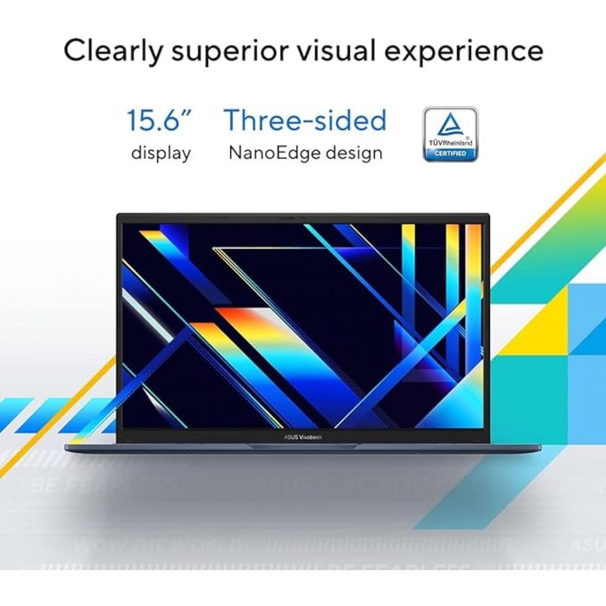 Asus VivoBook 15 13th Gen Intel Core i7-1355U 8GB DDR4 512GB M.2 PCIe Nvme Intel® Iris® Xe Graphics 15.6" FHD Laptop