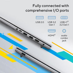 Asus VivoBook 15 13th Gen Intel Core i7-1355U 8GB DDR4 512GB M.2 PCIe Nvme Intel® Iris® Xe Graphics 15.6" FHD Laptop