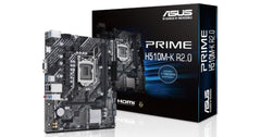 ASUS PRIME H510M-K R2.0, Intel 10th 11th Series, LGA 1200/DDR4/PCIe 4.0/1xM.2 - mATX MotherBoard