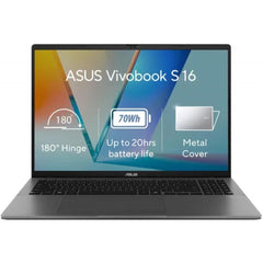 ASUS Vivobook S16 16" FHD+ (1920 x 1200) IPS 144Hz, Intel Core Ultra 7 processor 255H, Intel Arc Graphics, 16GB DDR5, 1TB M.2 PCIe NVMe Gen4 - Matte Gray | S3607CA-RP007 |