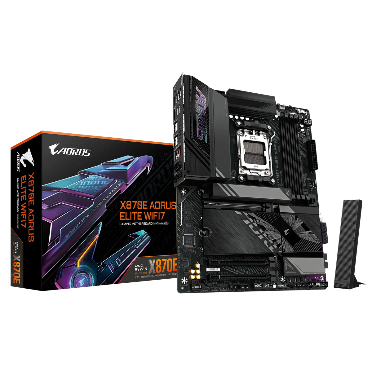 GIGABYTE X870E AORUS ELITE WIFI7 & Bluetooth DDR5 Motherboard - for AMD