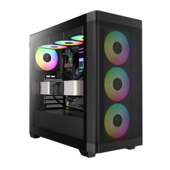 GAMDIAS ATHENA M3 ARGB Mid Tower Gaming Case - Black