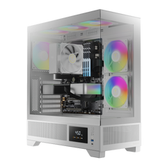 GAMDIAS ATLAS M1 ARGB Mid Tower Gaming Case - White
