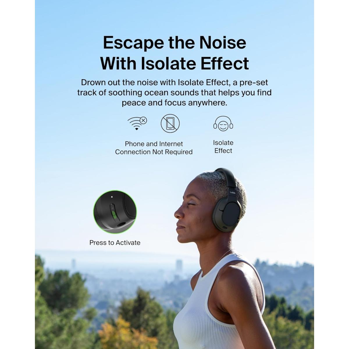 Belkin wireless Bluetooth headset for computer setup