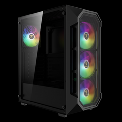 GAMDIAS AURA GC1 ELITE ARGB Mid Tower Gaming Case - Black