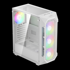 GAMDIAS AURA GC1 ELITE ARGB Mid Tower Gaming Case - White