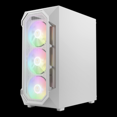 GAMDIAS AURA GC1 ELITE ARGB Mid Tower Gaming Case - White