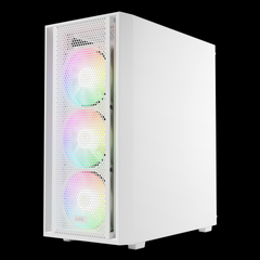GAMDIAS AURA GC2 ELITE ARGB Mid Tower Gaming Case - White