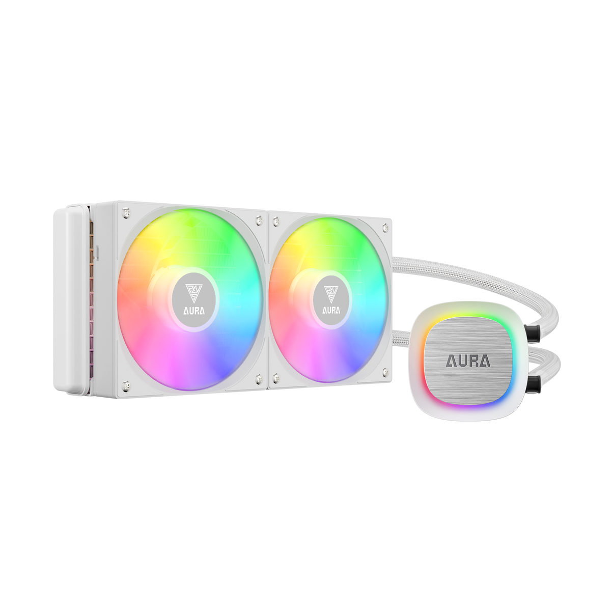 GAMDIAS AURA GL240 V2 ARGB Liquid Cooler - White