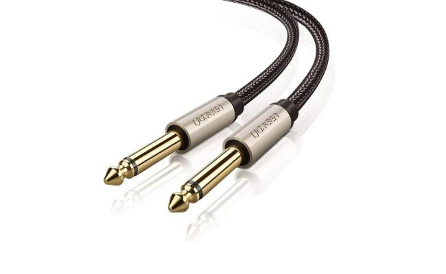 Ugreen Av128 Av128 6.5 Audio Cable Male To Male Audio Amplifier Mixer Guitar Cable 5m