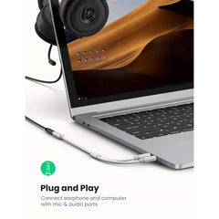 UGREEN AV140 3.5mm Headphone Audio Splitter Cable-Black