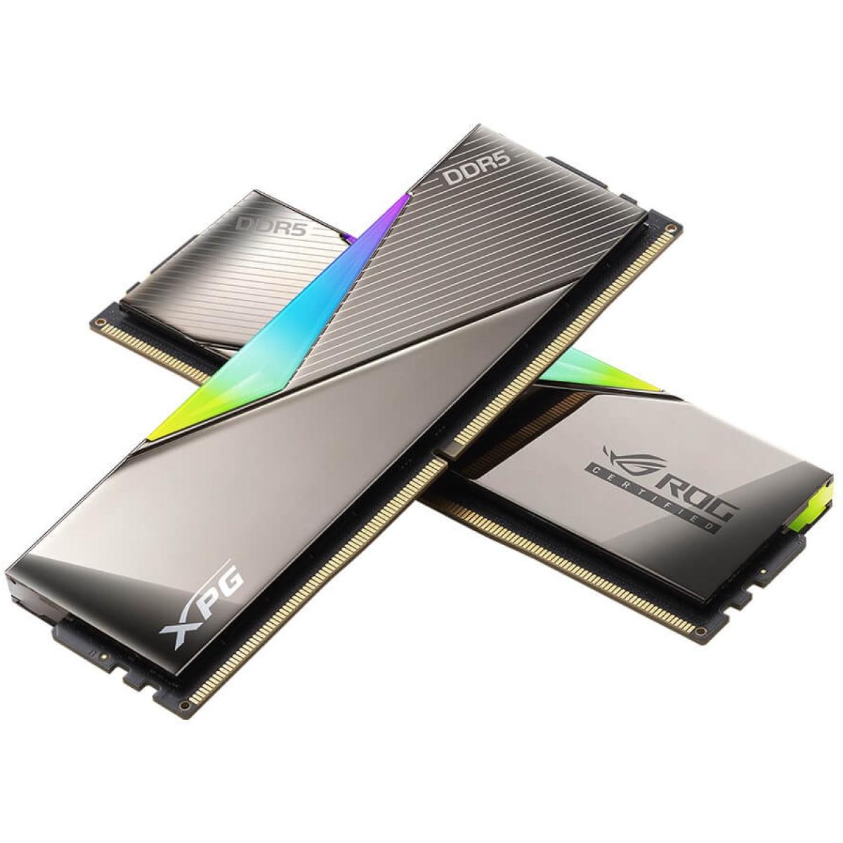 ADATA XPG LANCER RGB ROG CERTIFIED 48GB (2x24GB) 7200MT/s CL34 DDR5 RAM Memory Kit - Black | AX5U7200C3424G-DCLARROG | - CompuMe