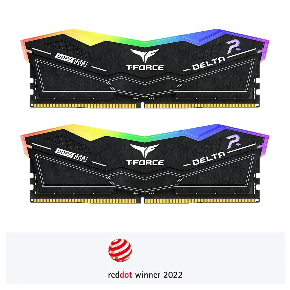 TEAMGROUP T-Force Delta 32GB (2x16GB) 6000MHz RGB DDR5 Ram
