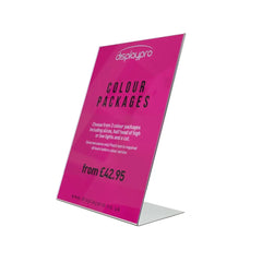 Acrylic Display Stand A4 Angled