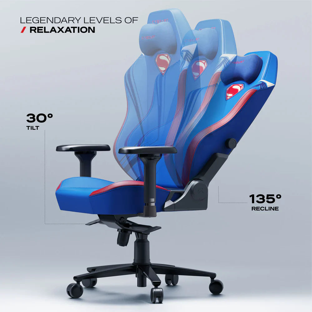 Gameak JO | Gaming Accessories Store CYBEART Superman Classic - Chaise de gaming/bureau série APEX Lombaire 4D