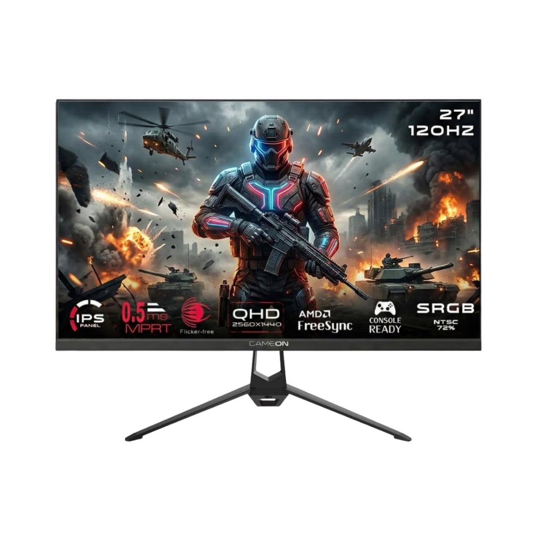 GAMEON GOES27QHD120IPS 27″ Fast IPS QHD Gaming Monitor - 2560×1440 with 2K MONITORS
