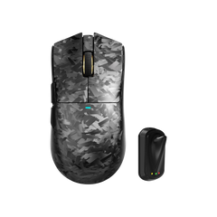 ATTACK SHARK X11 Ultra 8K Carbon Fiber Wireless Gaming Mouse with 42000 DPI-PAW3950 MAX Sensor-63g Lightweight,Nordic 54L15 MCU Chip,Wired/BT/2.4Ghz,100 Million Clicks,Programmable for PC Mac(Black)