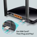 TP-Link Archer MR202 Box 4G Router 4G LTE 150Mbps WiFi AC 750Mbps, 2 x SMA for External Antenna, 4 Ethernet Ports, Removable Antennas, SIM Card Modem for Any Operator