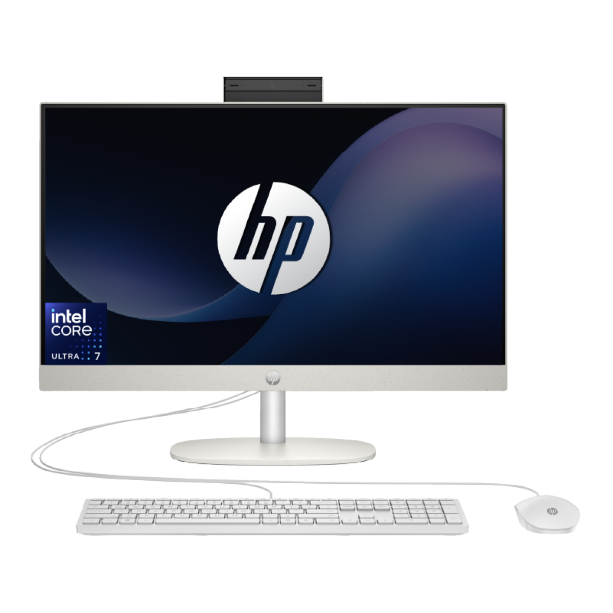 HP All-in-One AIO 24-cr1004ne PC Intel Core™ Ultra 7 155U Up to 4.8 GHz Processor 16 GB DDR5 5600 MHz RAM 23.8