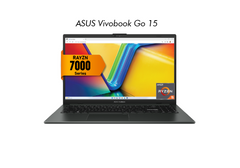 Laptop ASUS Vivobook Go 15, AMD Ryzen™ 5 7520U, 8GB LPDDR5, 512GB SSD, 15.6" FHD, Wi-fi 6E - Black