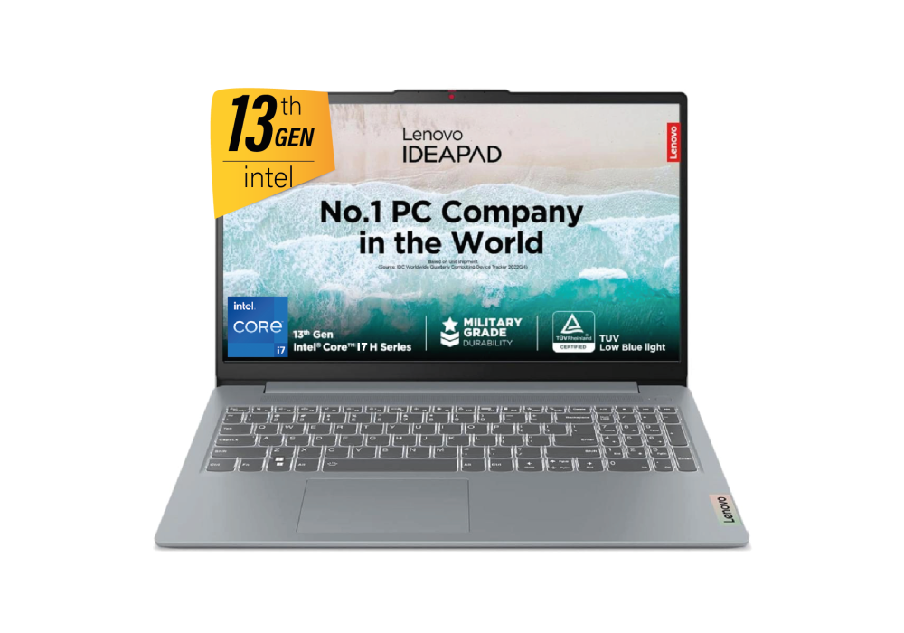 lenovo NEW IdeaPad Slim 3 (2024) 13th Gen Intel Core i7-13620H High-Performance 16GB DDR5, 512GB SSD & 15.6" FHD IPS - Gray