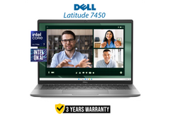 Dell Latitude 7450 (2024) Intel Core Ultra 7 155U Processor 12 Cores Business Laptop 14.0" FHD+ Aluminum Chassis & Intel® AI-Performance - Grey