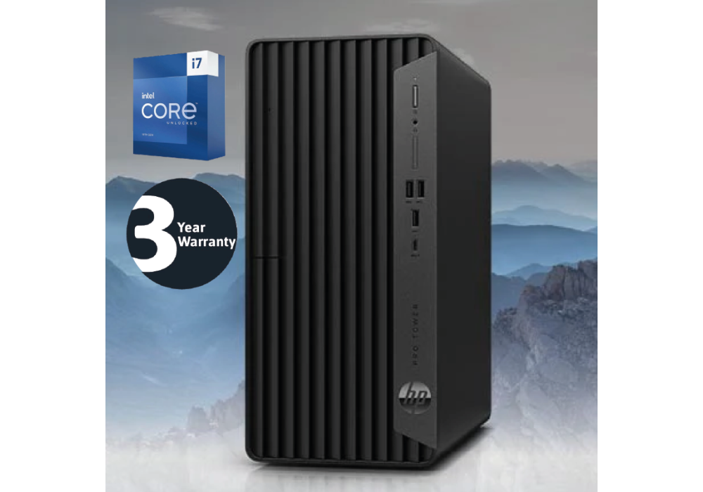 HP Pro Tower 400 G9 PCI Desktop PC Intel Core i7-13700 | 16 GB DDR4 (Customized), 512 GB SSD, with HP 125 Wired Keyboard & Mouse, 3 Years Warranty | 13th Generation