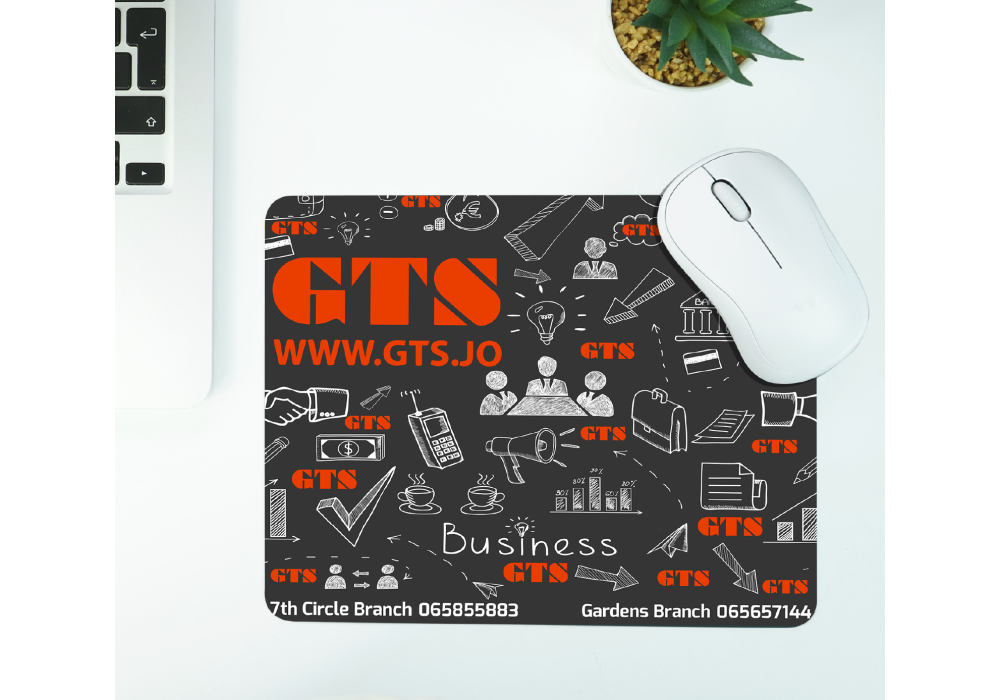 CompuMe Mouse Pad Mat with Non-Slip Size 21cm x 26cm Rubber Base for Computer Laptop