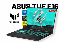 NEW ASUS TUF Gaming F16 FX607VU Intel® Core™ 5 Processor 210H 4.8 GHz NVIDIA® GeForce RTX™ 3050 Laptop GPU 6GB GDDR6, 16GB DDR5, 512GB SSD, 16" FHD+ 144Hz