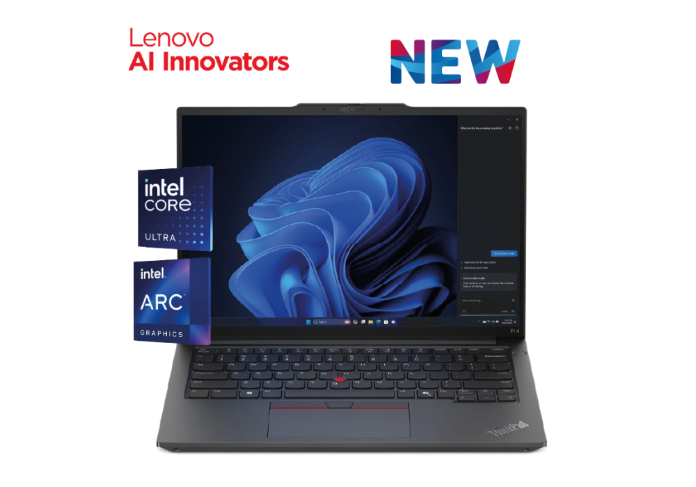 Laptop 2024 ThinkPad E14 Gen 6 | Intel® Core™ Ultra 7 155H 16 Core, Intel® AI Boost, up to 11 TOPS, 16GB DDR5 14" WUXGA With Casual Toploader 2 Years Warranty