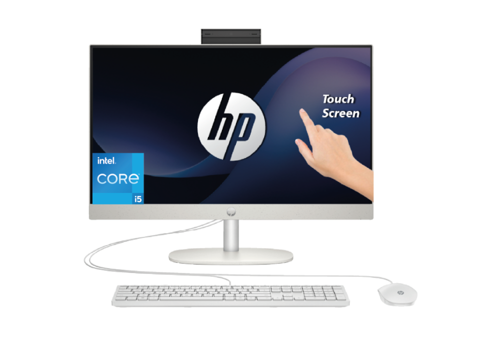 HP All-in-One AIO 27-cr0014ne PC Intel® Core™ i5-1335U up to 4.6 GHz 8 GB DDR4 27" FHD Touchscreen IPS Display