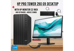 PC HP Pro Tower 290 G9 Desktop Intel Core i5-13500, 16 GB DDR4 (Customized), 512 GB SSD With HP Series 3 Pro 21.5 inch FHD Monitor - 322PF Monitor Bundle | 13th Generation