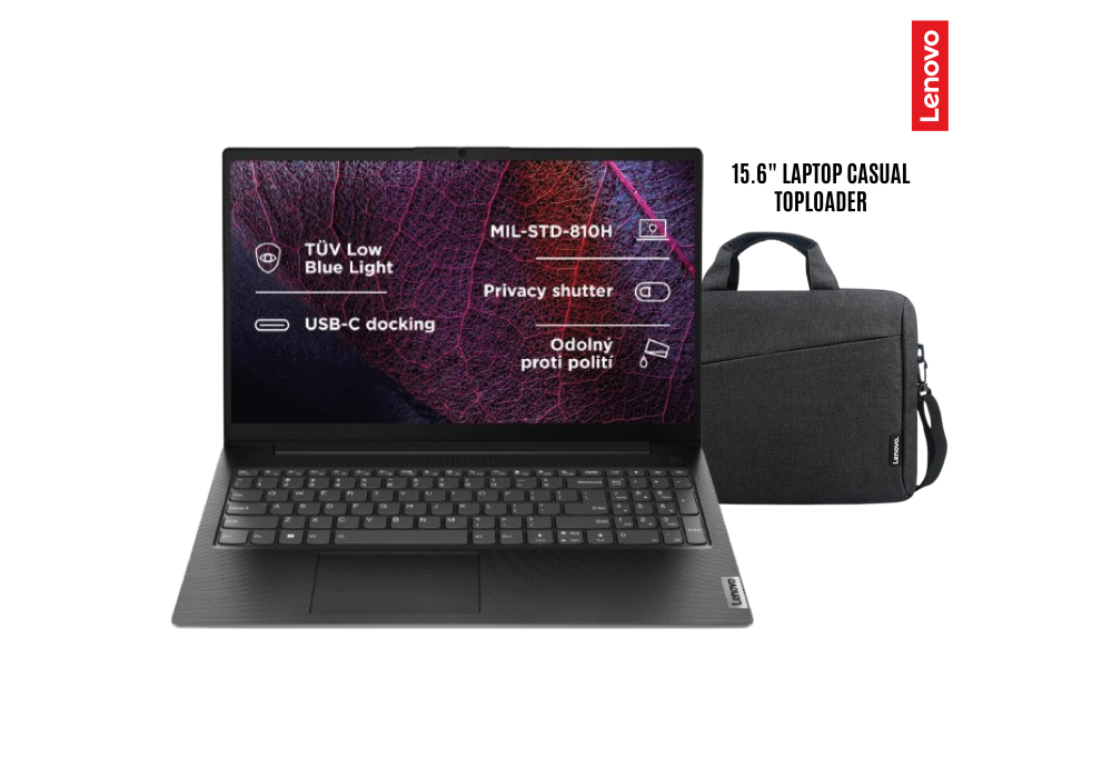 Lenovo V15 G4 IRU | Intel Core i5-13420H 13th Gen High-Performance Processor 16GB DDR4 512 SSD 15.6" FHD, Ethernet (RJ-45) /w 15.6" Laptop Casual Toploader - 2 Year Warranty