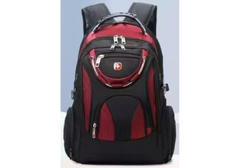 Backpack Large Capacity Expandable Backpack Multifunction USB Charging Business Bag For Laptop Up to 17.6" - Black & Blue