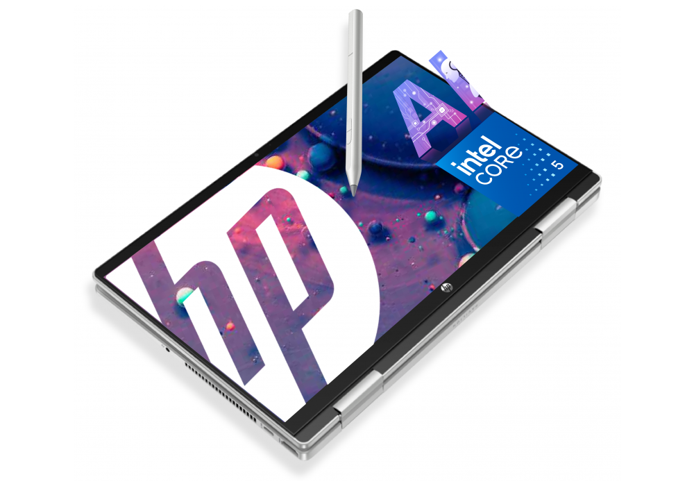 HP Pavilion x360 NEW HP Pavilion x360 2-in-1 Laptop 14-ek2006ne Intel Core 5-120U 5 GHz 2-in-1 16GB DDR4, 14.0" FHD (1920 x 1080), IPS, Micro-Edge, 250 nits Touch Screen, Windows 11 Home - Silver